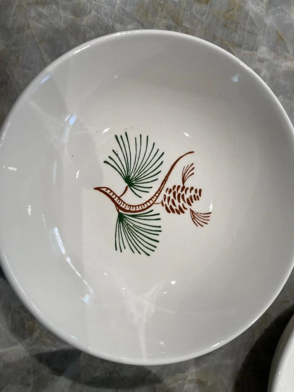 Stetson Marcrest~Vintage Misty Pine  ovenproof hand painted underglaze bowls